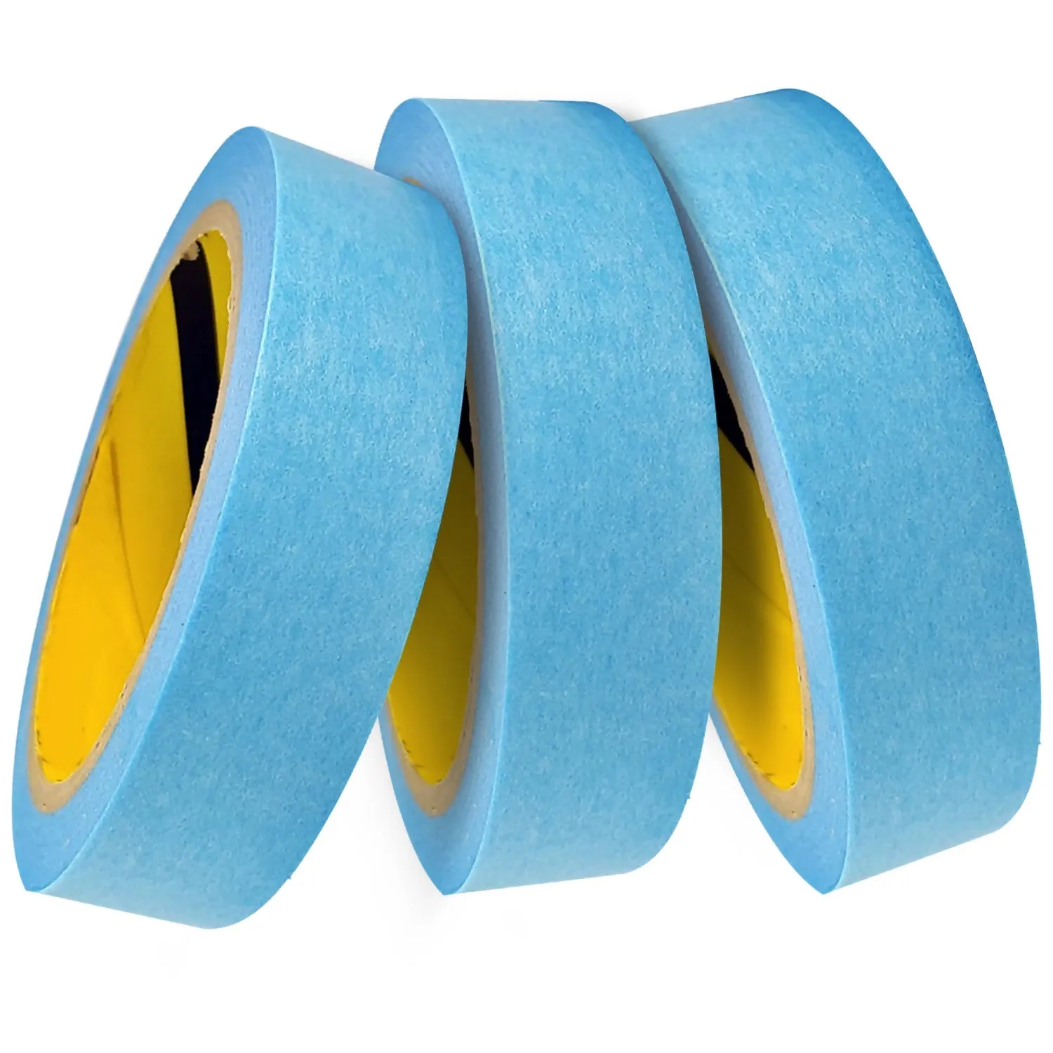 JMIBASIC Masking Tape Washi Paper - 1 Inch (24mm) x Multi Pack, Blue Painters Tape for Delicate Surfaces