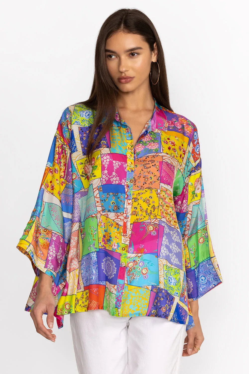 Johnny Was Multee Button Up Blouse C11824A3