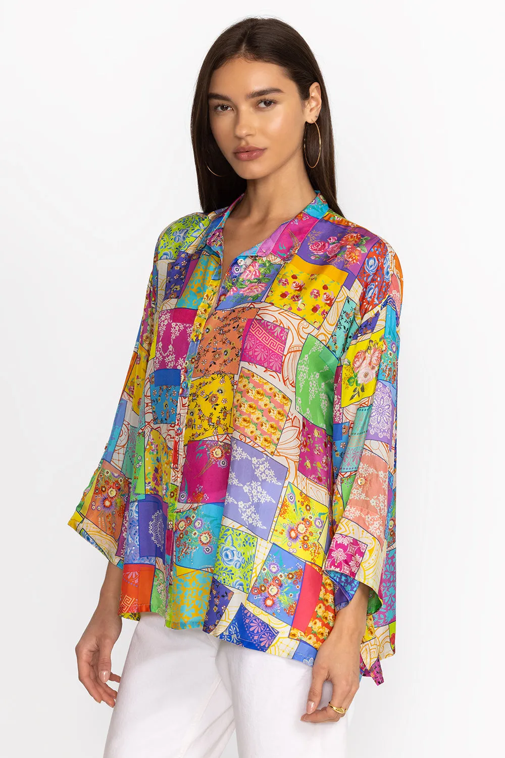 Johnny Was Multee Button Up Blouse C11824A3