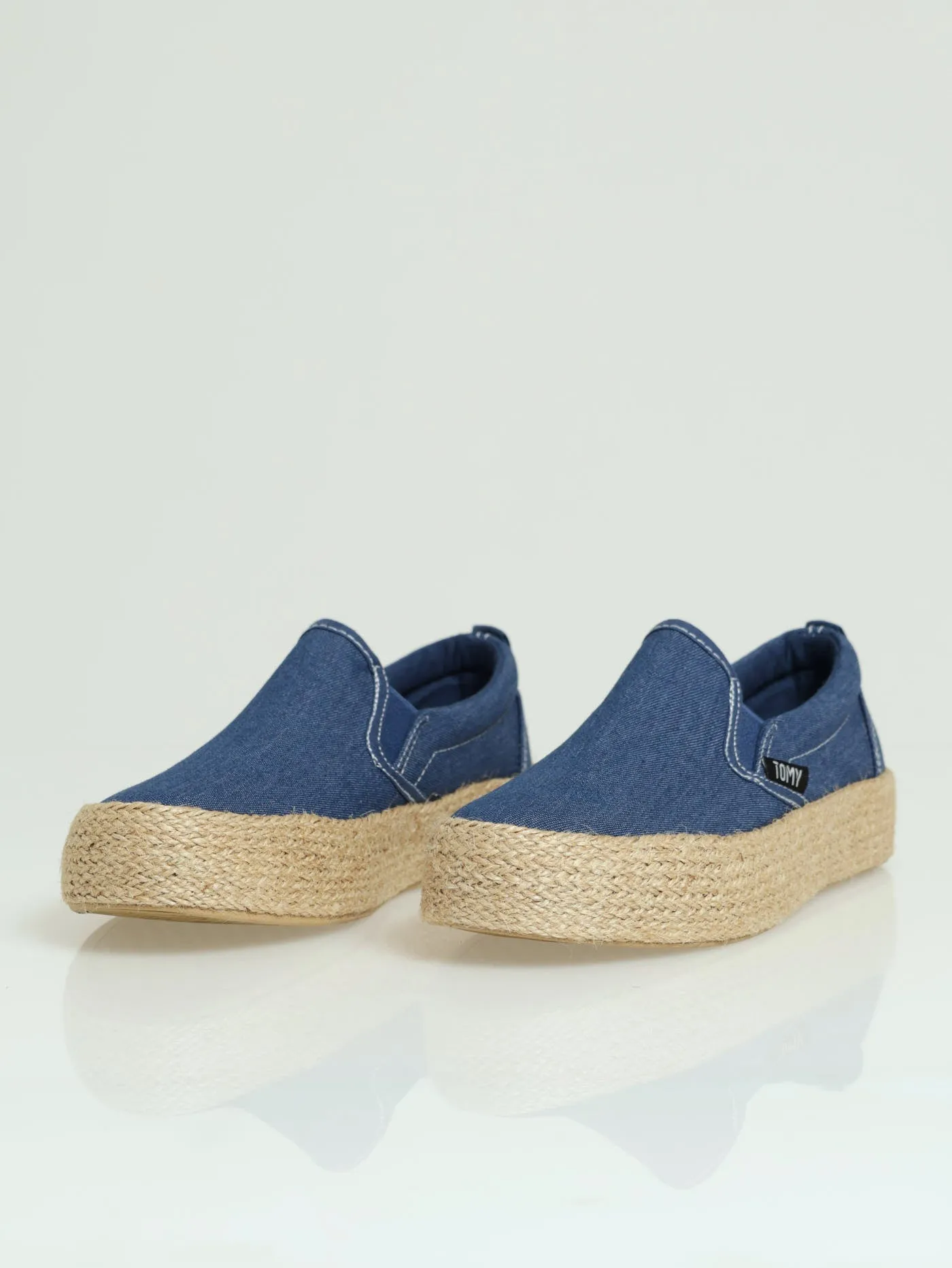 Joslyn Platform Slip On - Denim