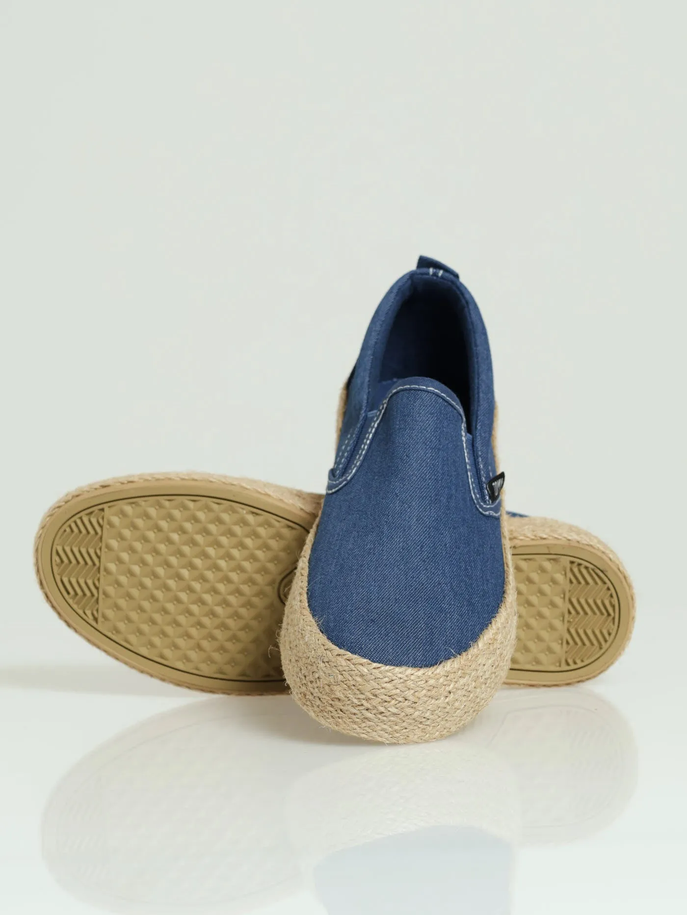 Joslyn Platform Slip On - Denim