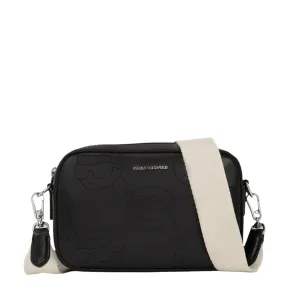 KARL LAGERFELD K/PERFORATED BLACK BAG