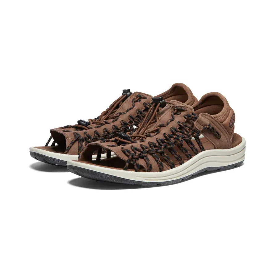 KEEN MEN'S UNEEK II OPEN TOE - BISON/BLACK