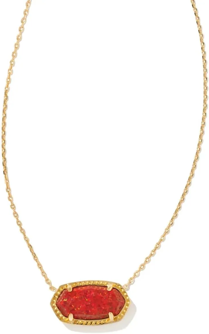Kendra Scott Elisa Pendant Necklace for Women, Fashion Jewelry, 14k Gold-Plated