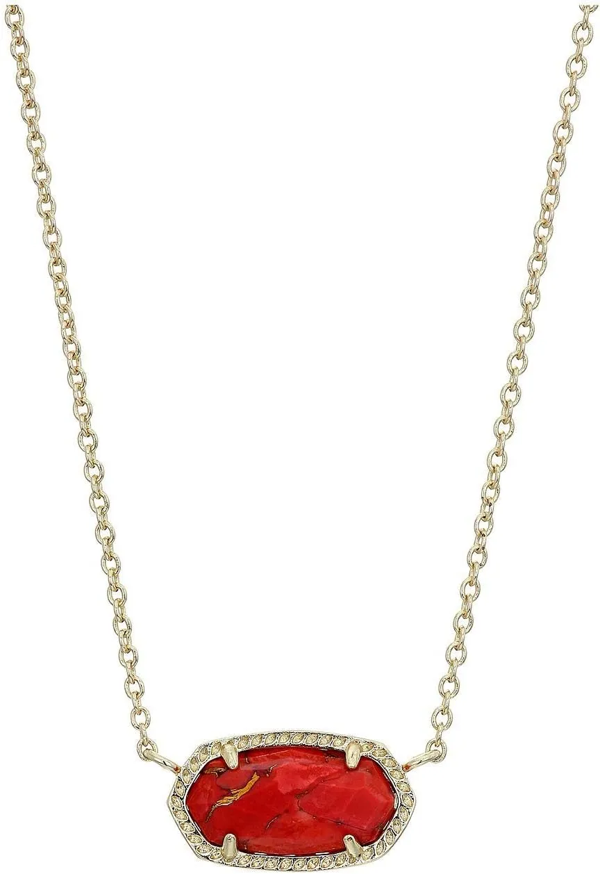 Kendra Scott Elisa Pendant Necklace for Women, Fashion Jewelry, 14k Gold-Plated