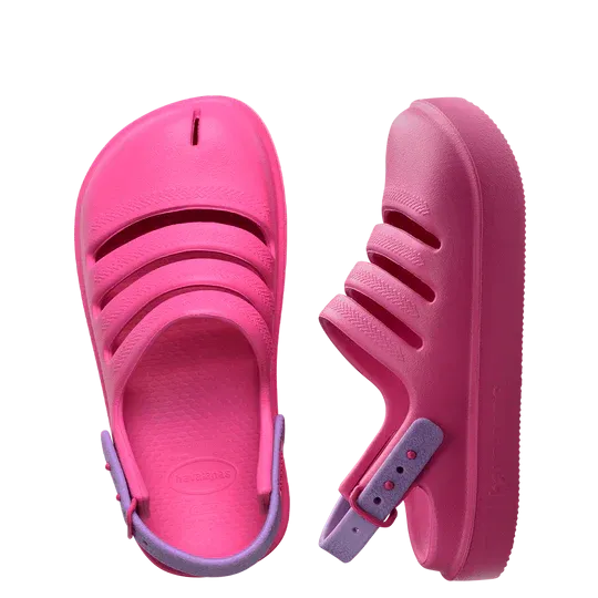 KIDS CLOG PINK FLUX/PRISMA PURPLE