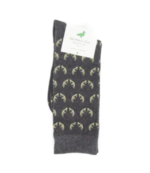 Kids Properly Tied Lucky Duck Sock - Antlers