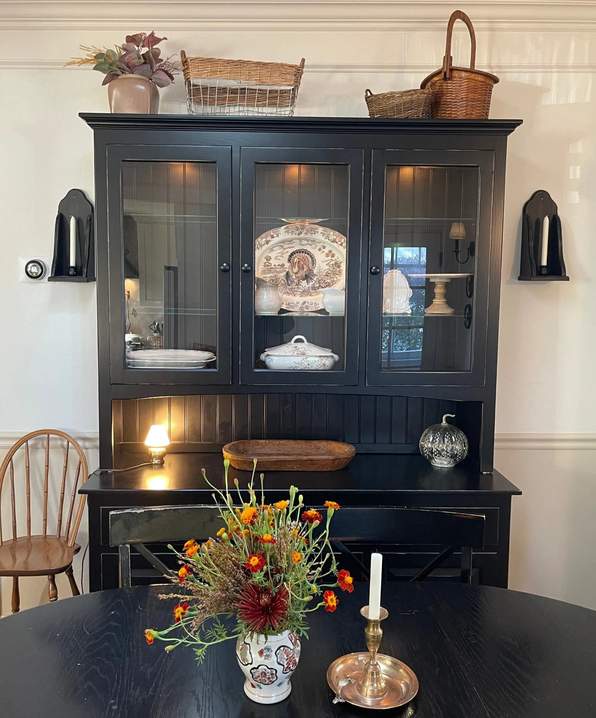 Lancaster - Amish Shaker Style China Hutch - 60"  (SHIPS OUT IN 4-8 Weeks)