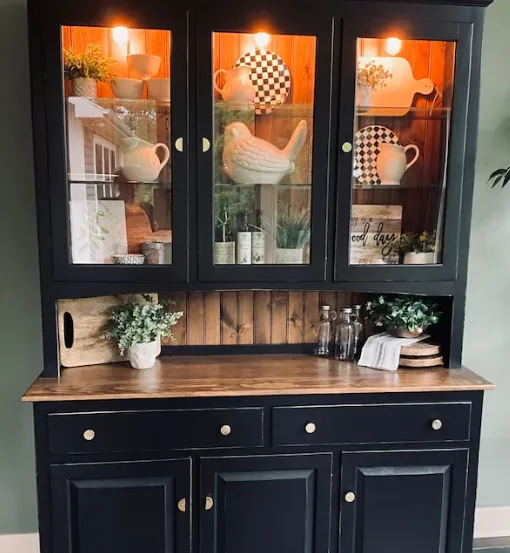 Lancaster - Amish Shaker Style China Hutch - 60"  (SHIPS OUT IN 4-8 Weeks)