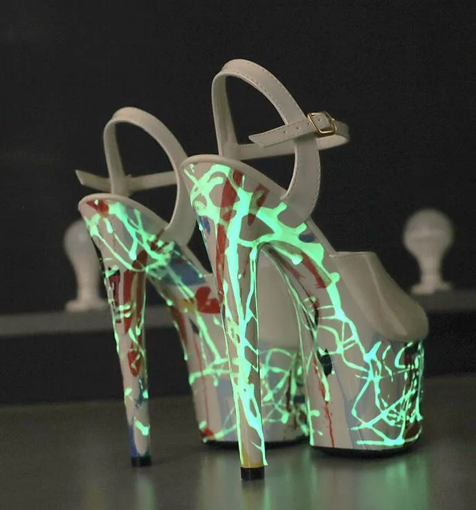 Leather Stiletto High Heels Sandals Wom