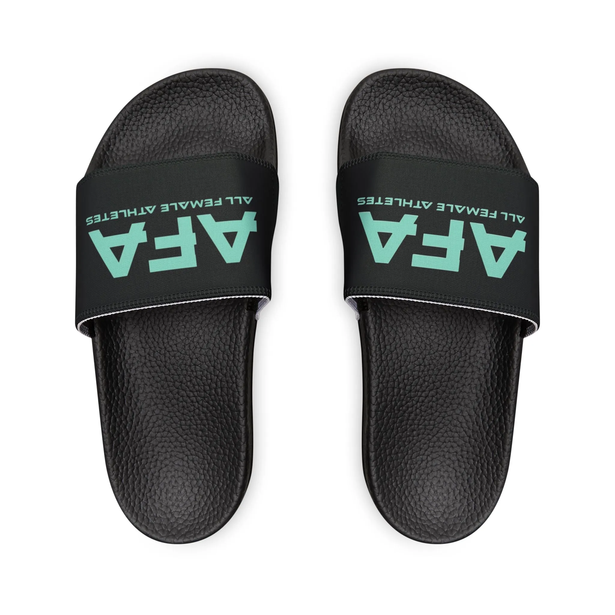 Light Green All Female Athletes Men's PU Slide Sandals