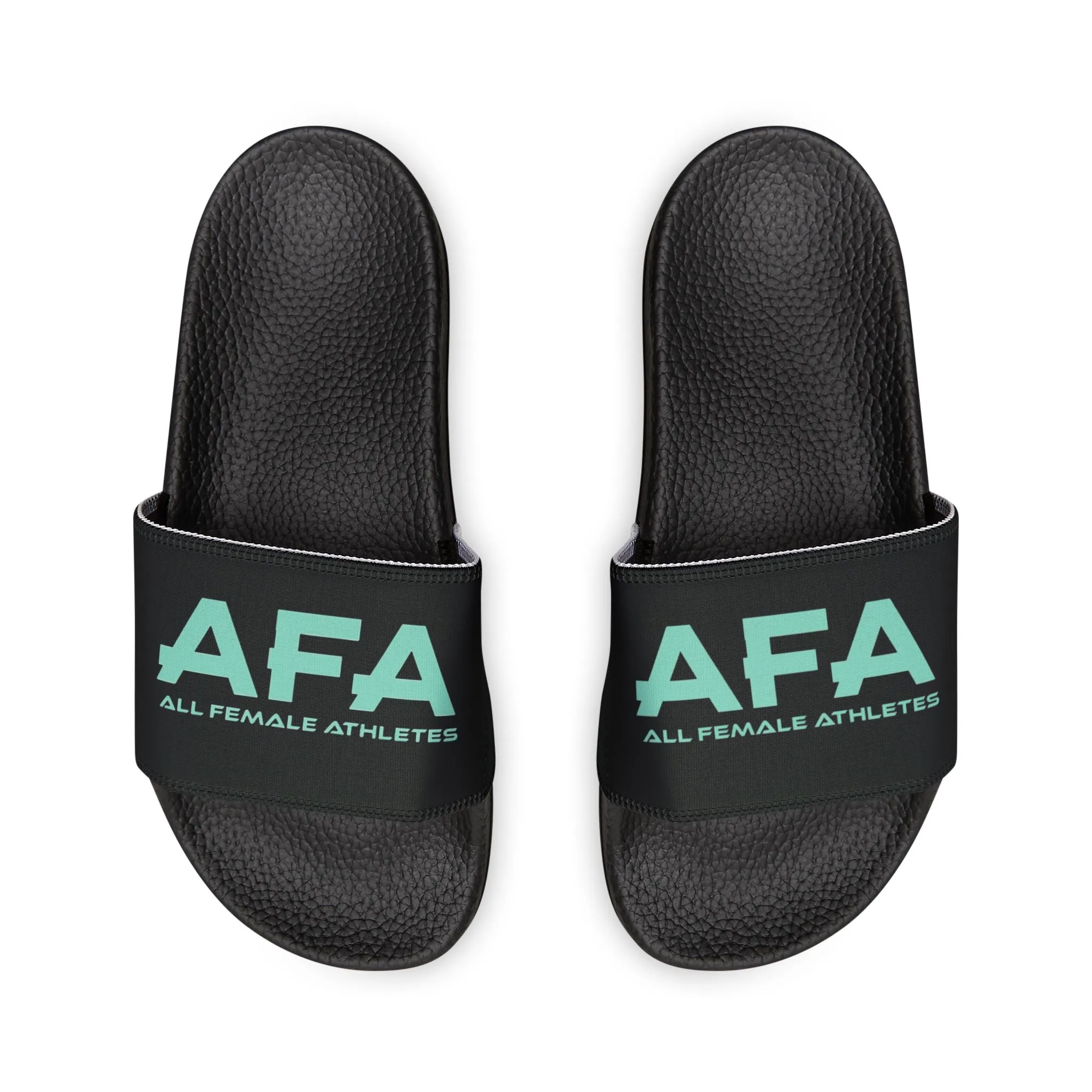 Light Green All Female Athletes Men's PU Slide Sandals