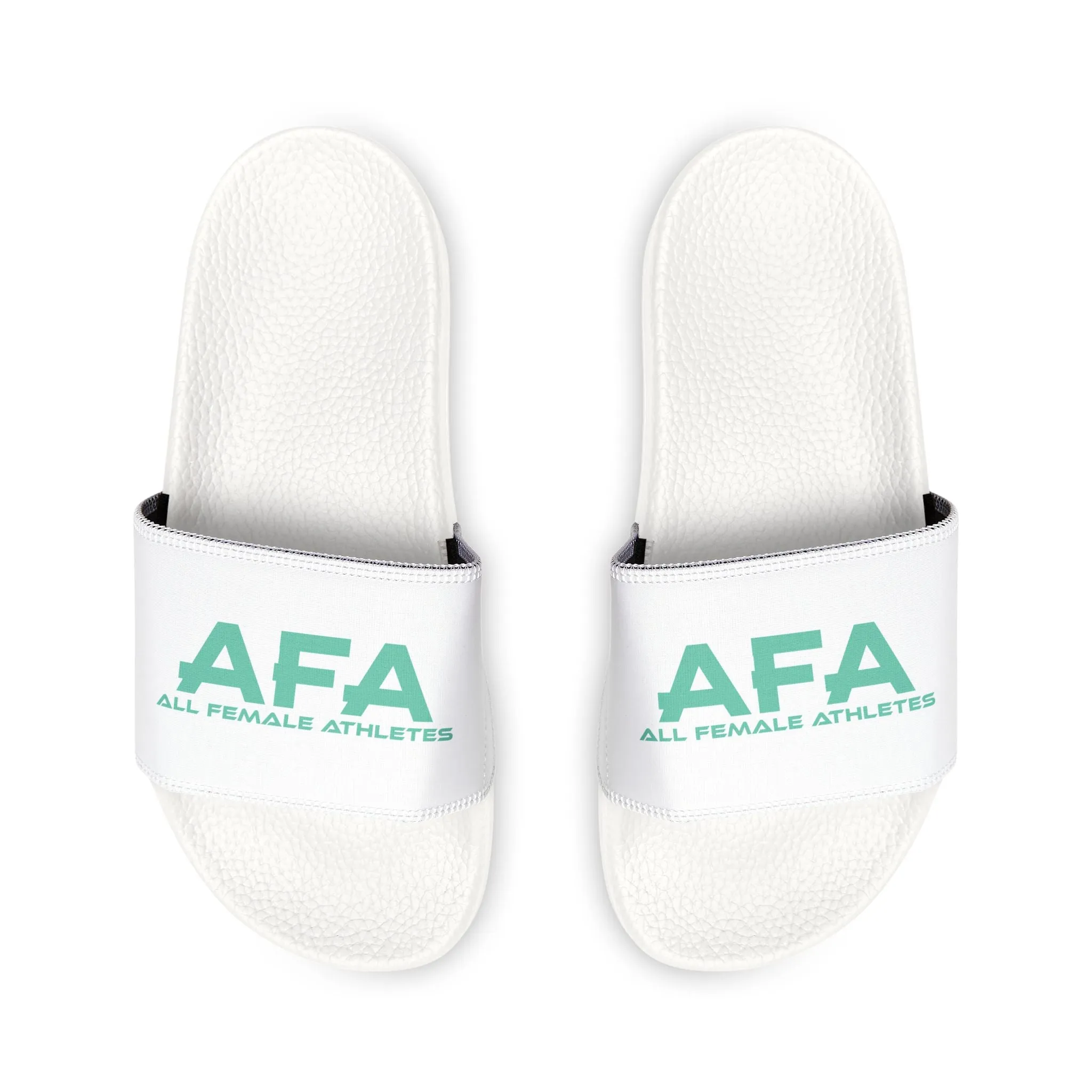 Light Green All Female Athletes Men's PU Slide Sandals