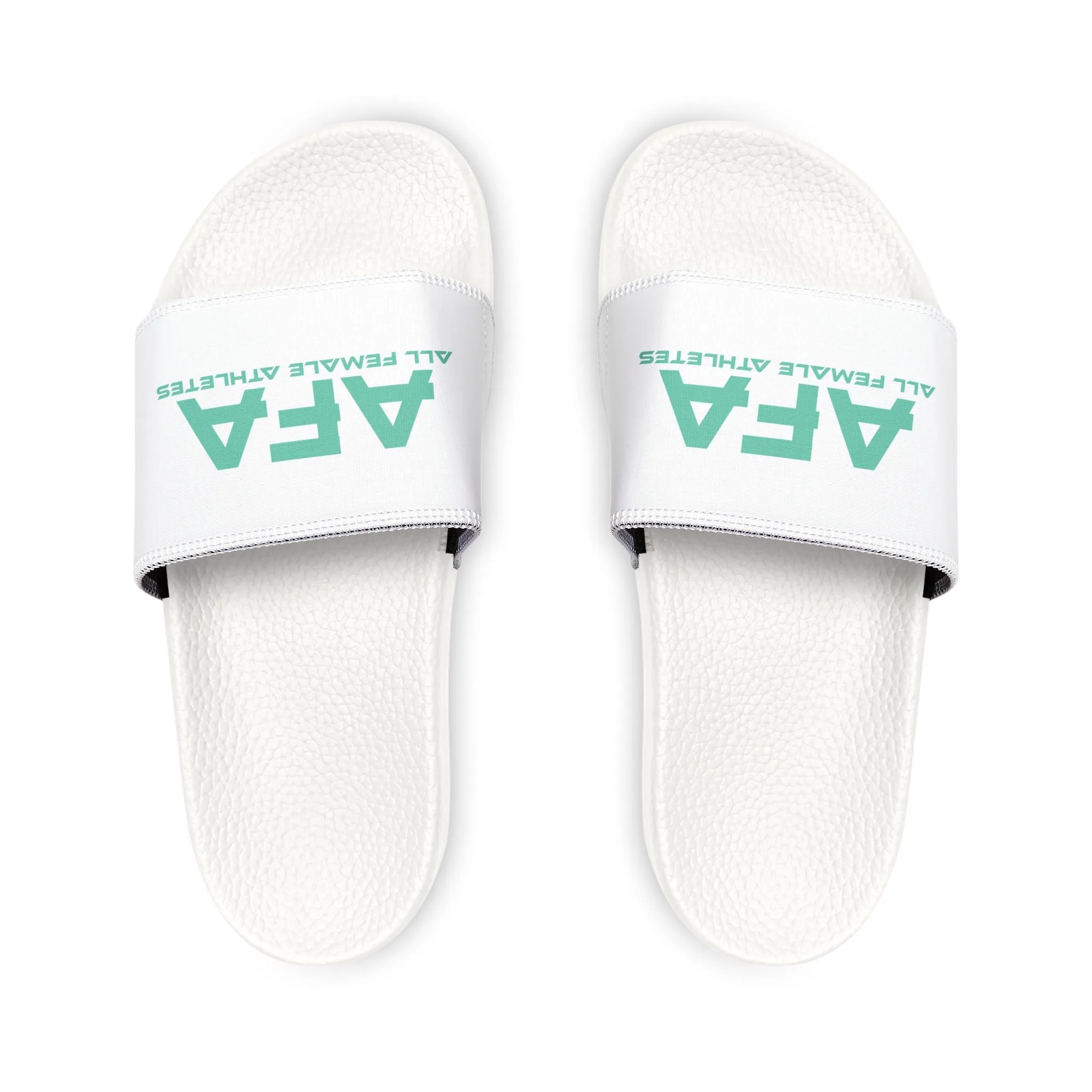 Light Green All Female Athletes Men's PU Slide Sandals