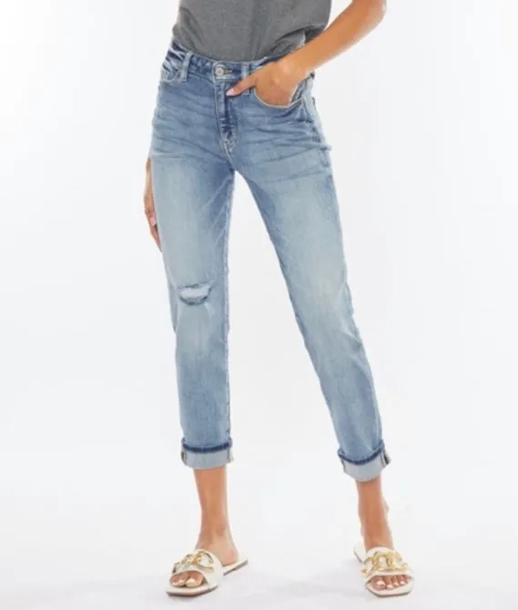 Light Wash MOM Jean from Kancan