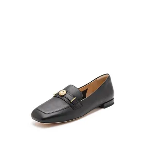 Loafers - Leather Square Toe Slip-On Loafer END03