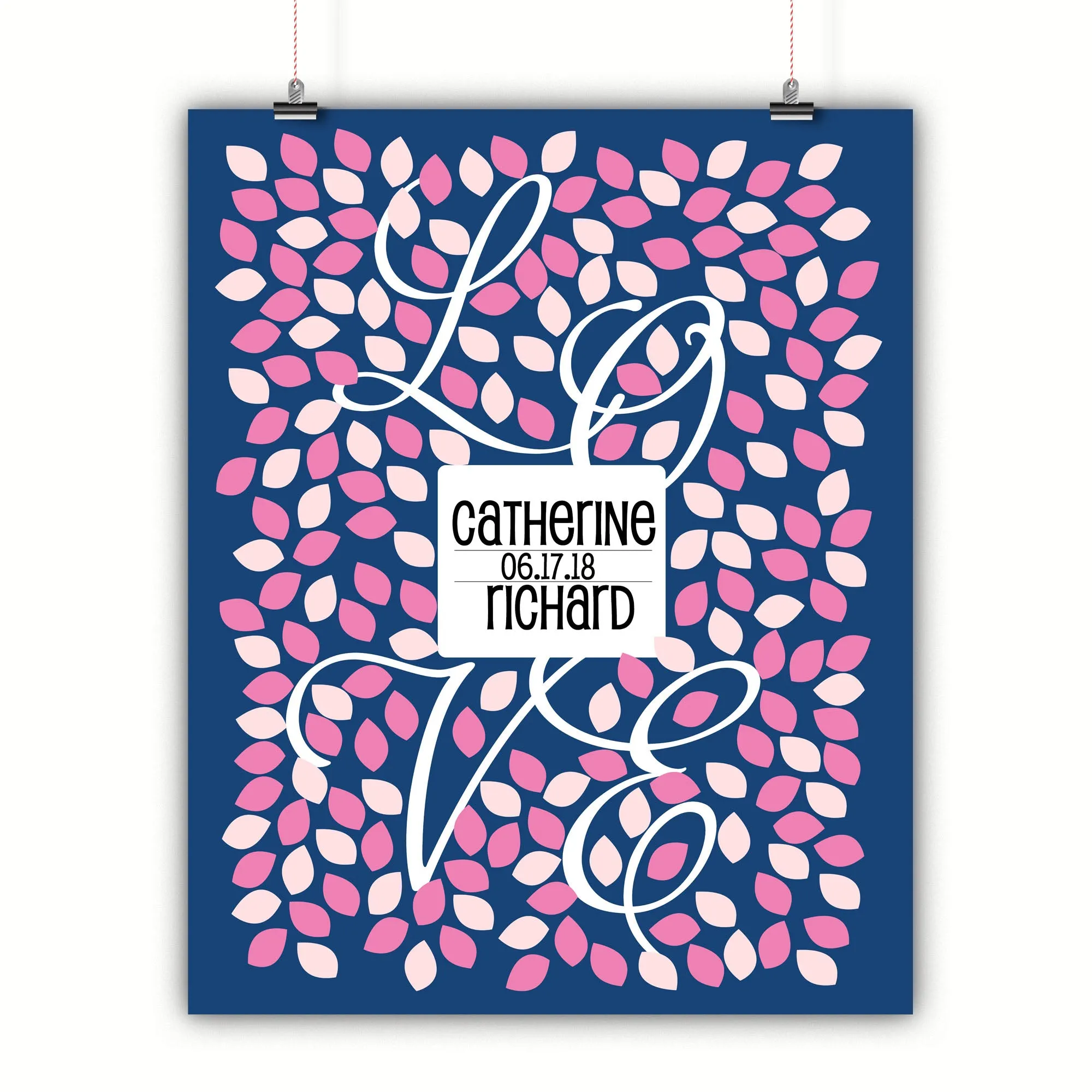 LOVE Vine - 200 Leaves Signatures - Choose Your Colors
