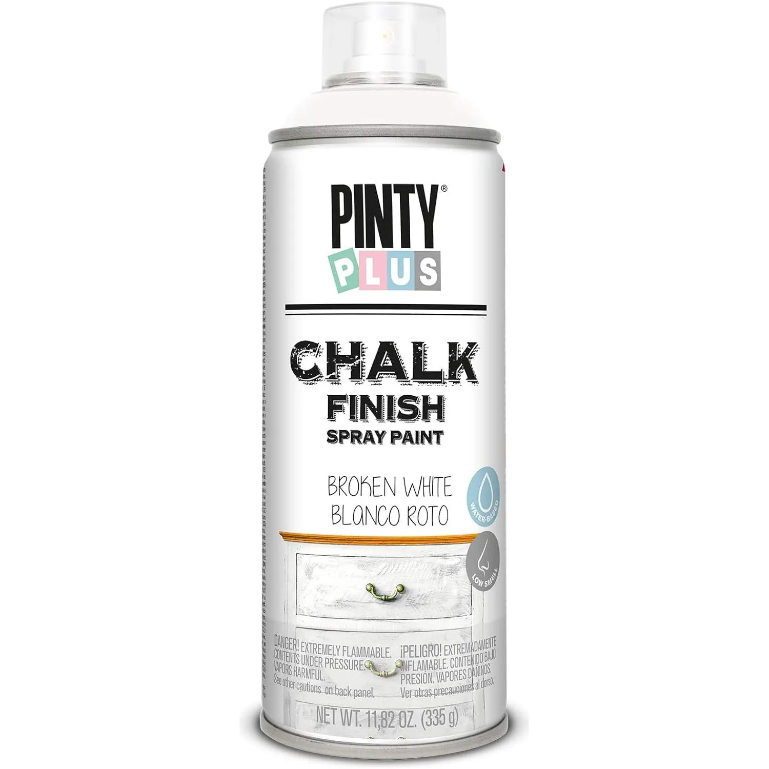Matt White Chalk Finish Spray Paint Pintyplus