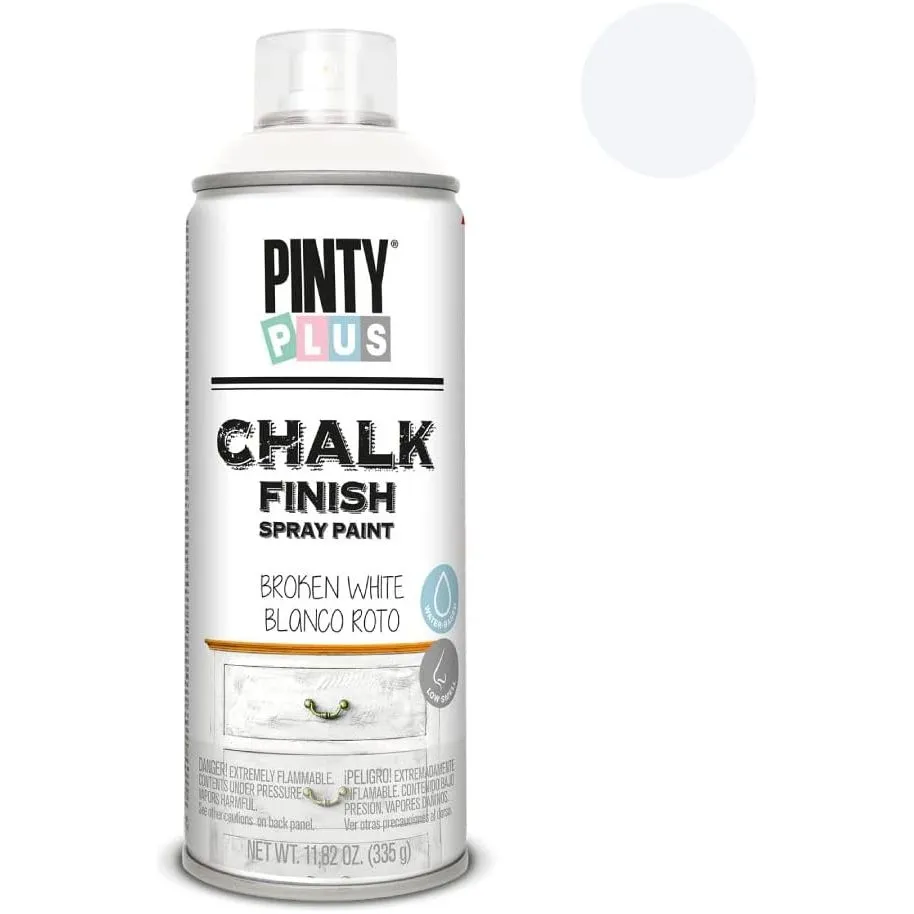 Matt White Chalk Finish Spray Paint Pintyplus