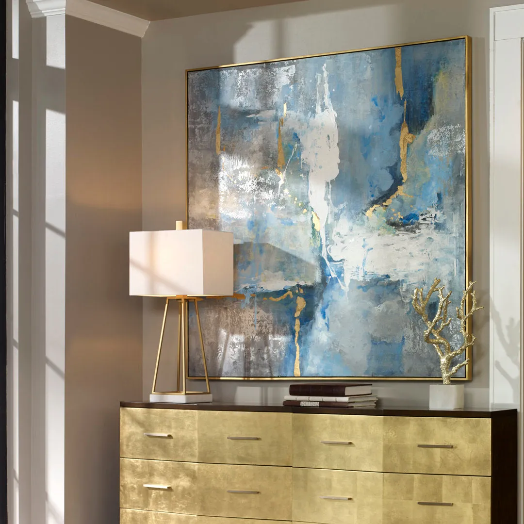 Mediterranean' Framed Print on Canvas Everly Quinn