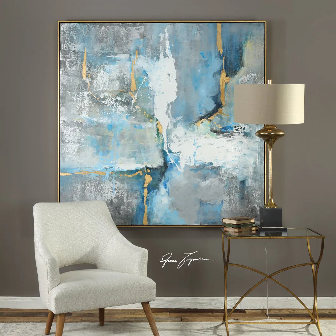 Mediterranean' Framed Print on Canvas Everly Quinn