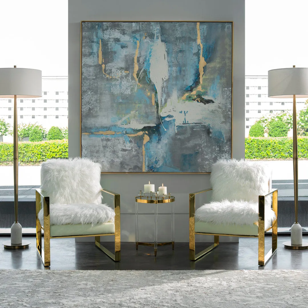 Mediterranean' Framed Print on Canvas Everly Quinn