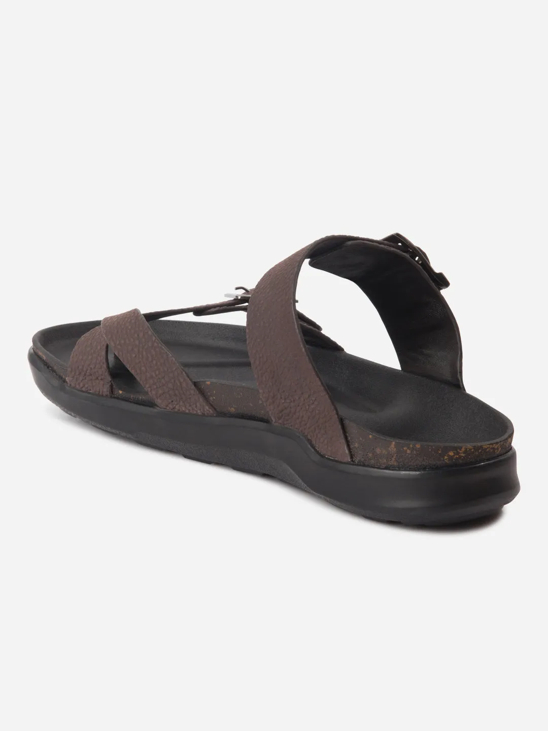 Men's Brown Strap Sandals (ID4270)