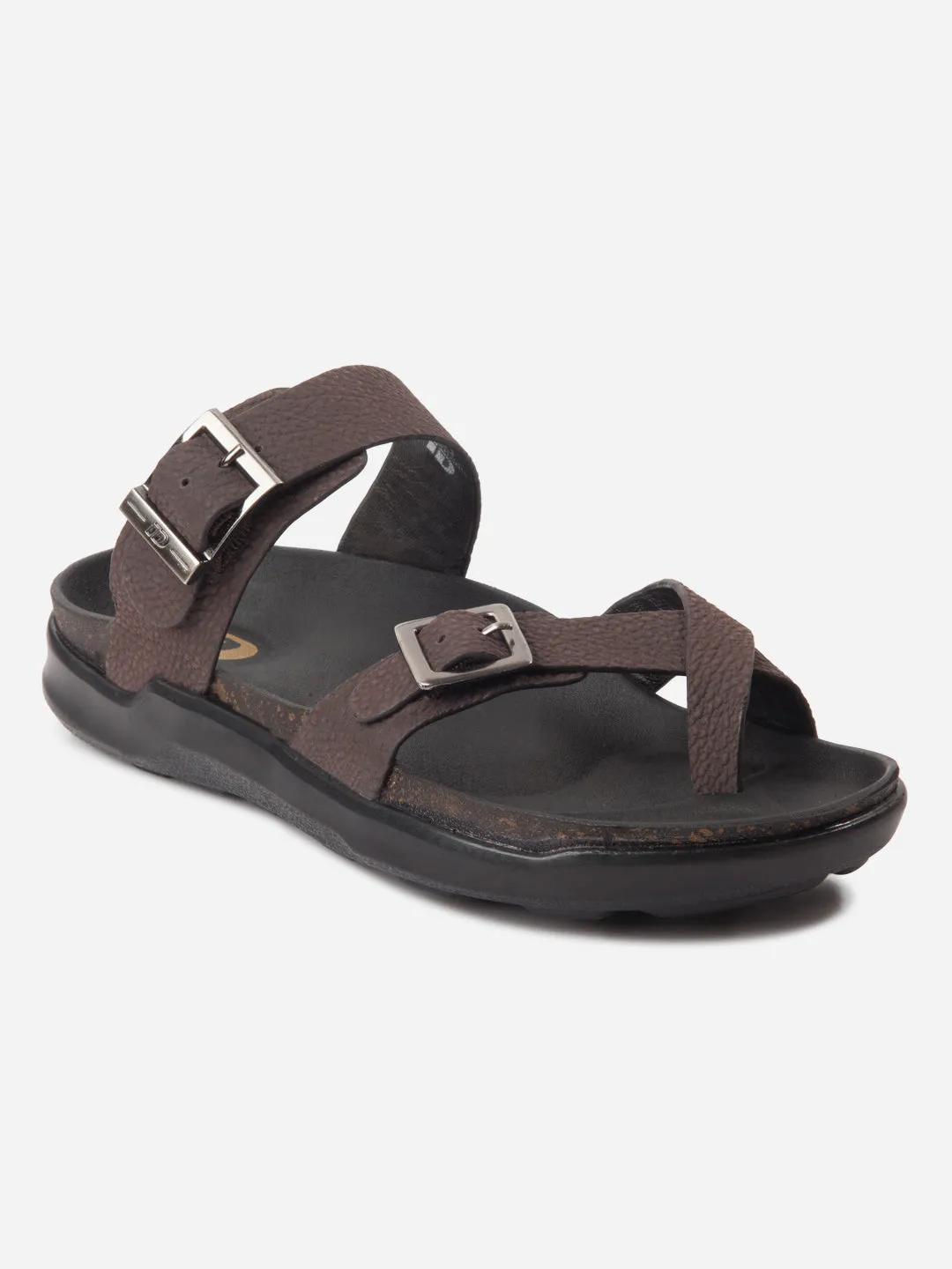 Men's Brown Strap Sandals (ID4270)
