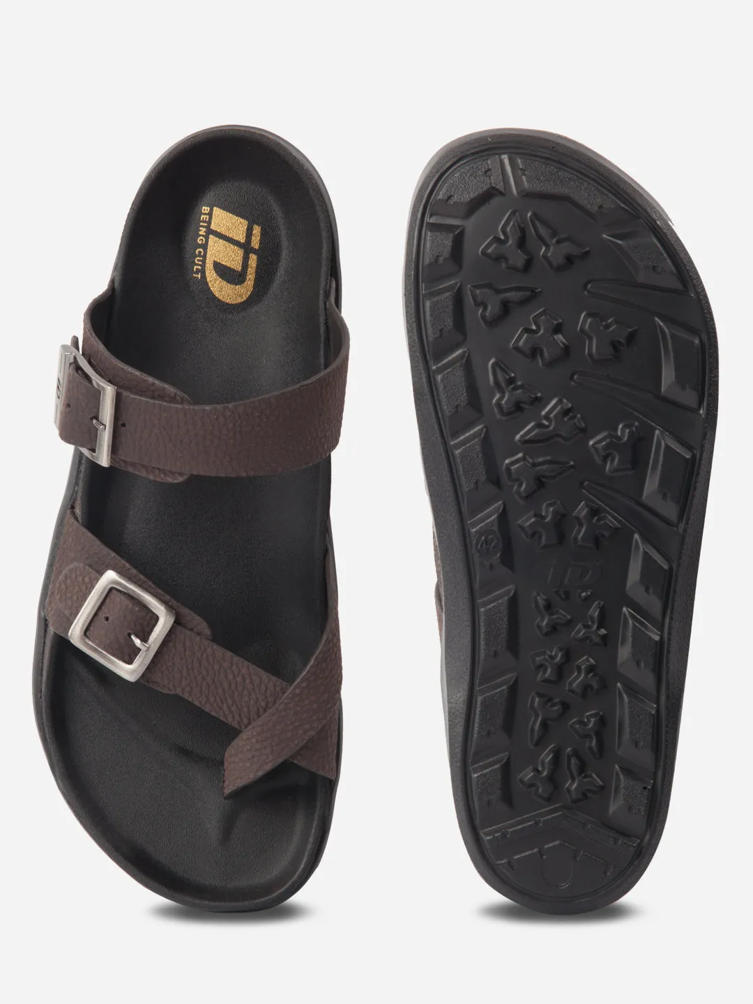 Men's Brown Strap Sandals (ID4270)