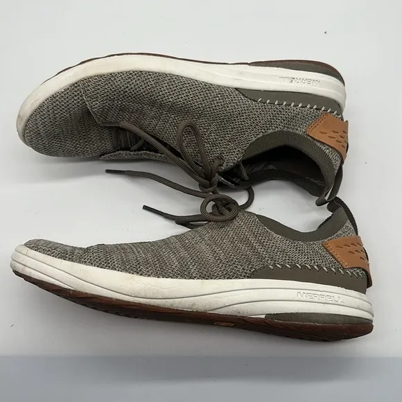 Merrell Gridway Hiking Shoe Recycled Yarn Knit Brindle Comfy Women's Size 9