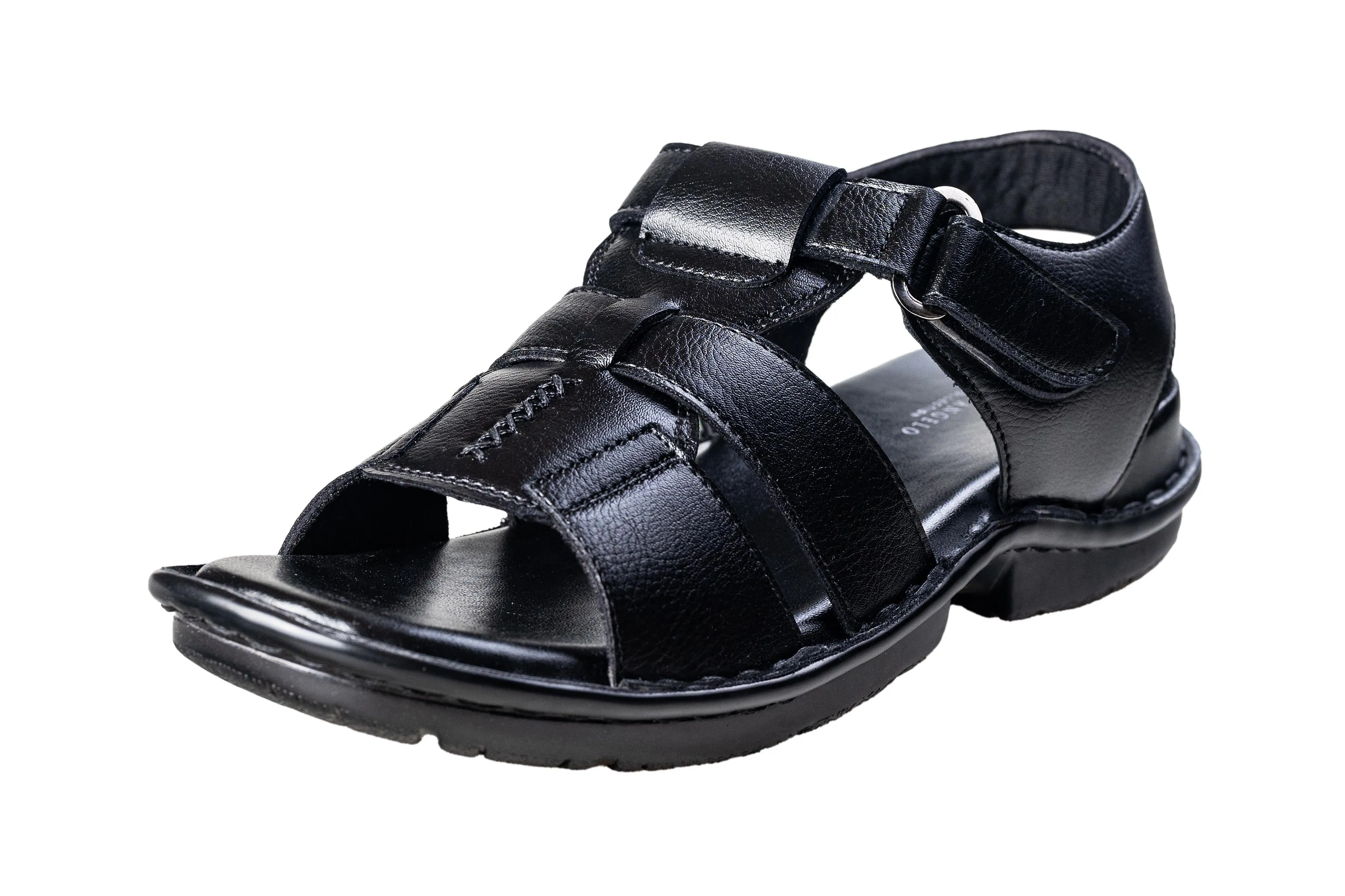 Michael Angelo Gents Black Sandal