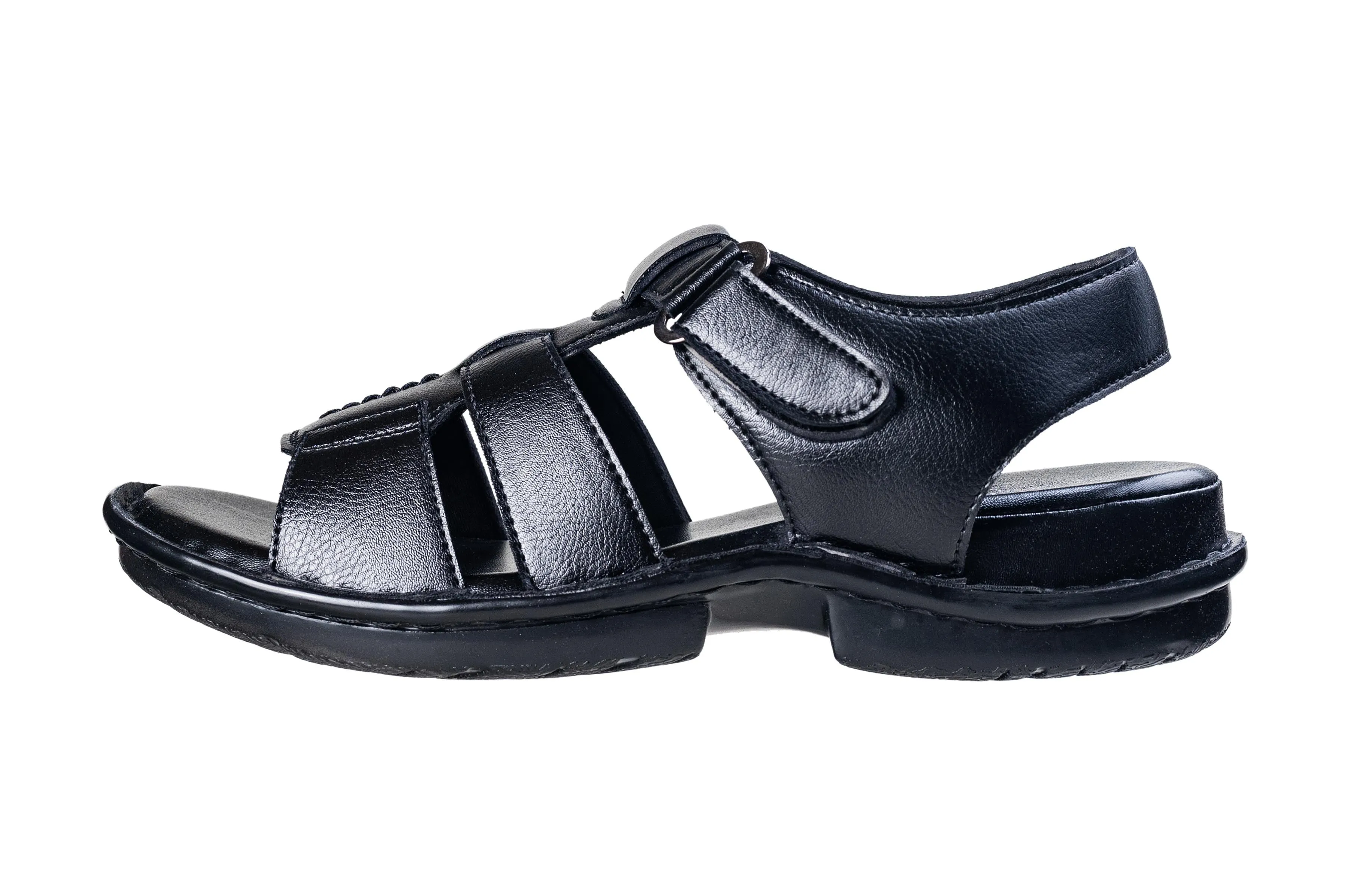 Michael Angelo Gents Black Sandal