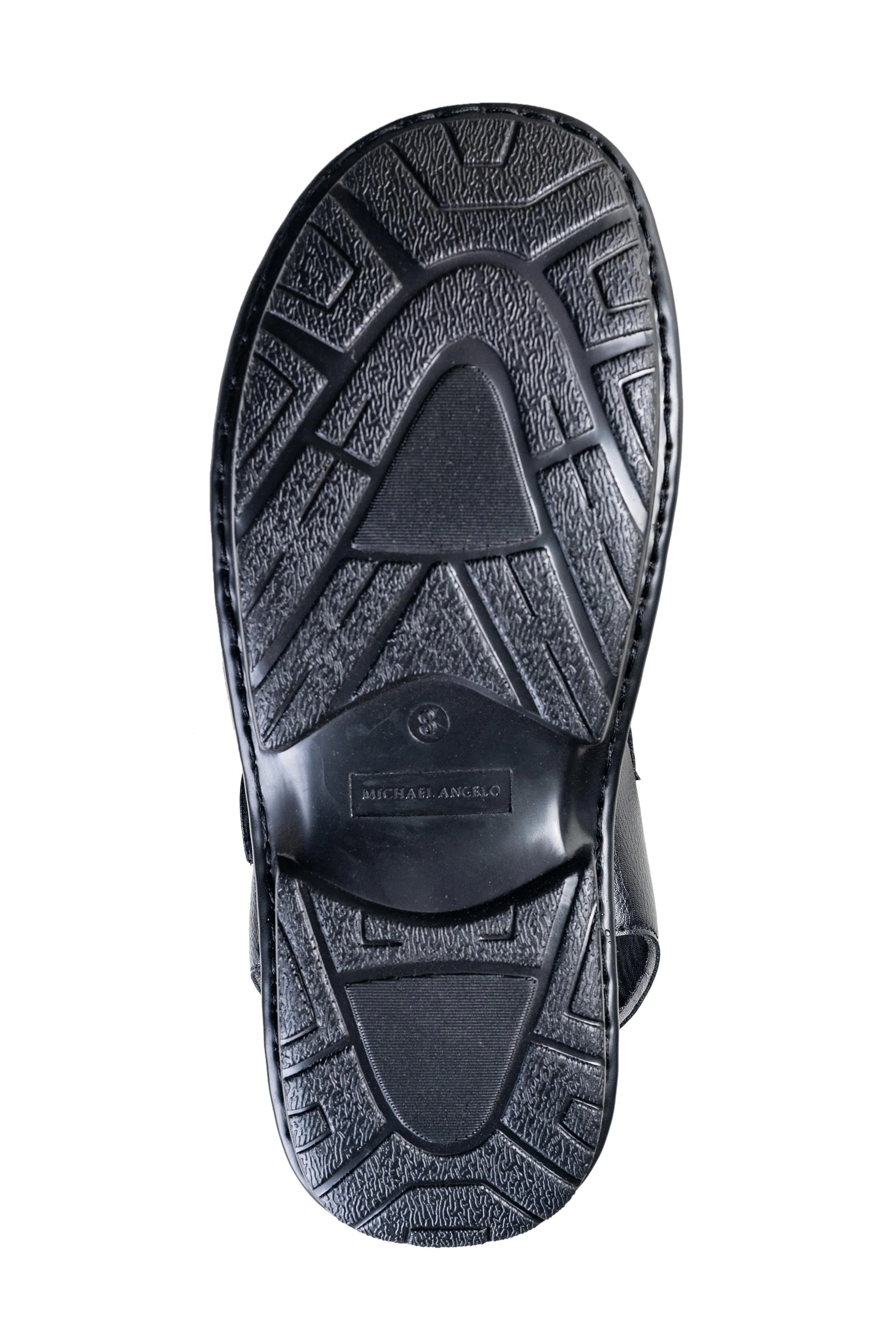 Michael Angelo Gents Black Sandal