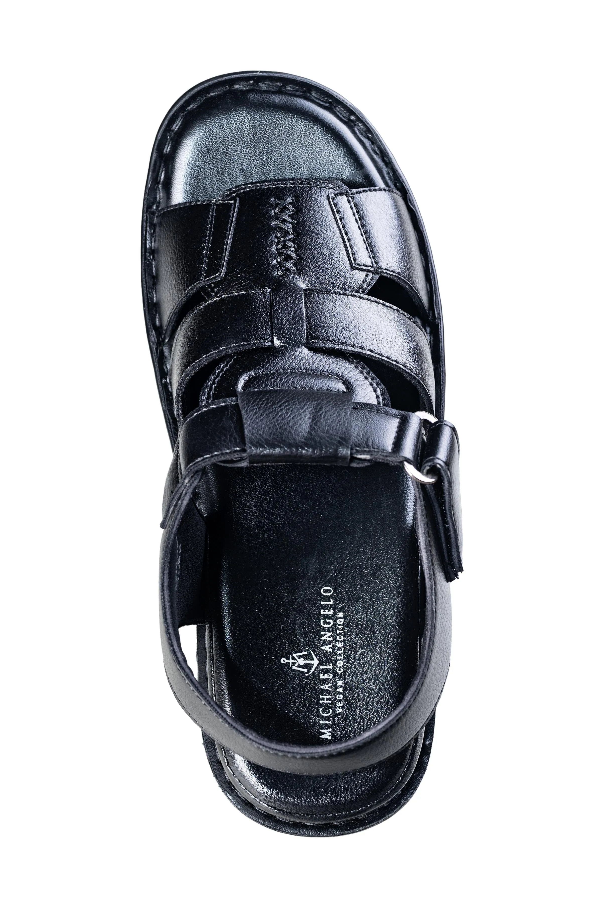 Michael Angelo Gents Black Sandal