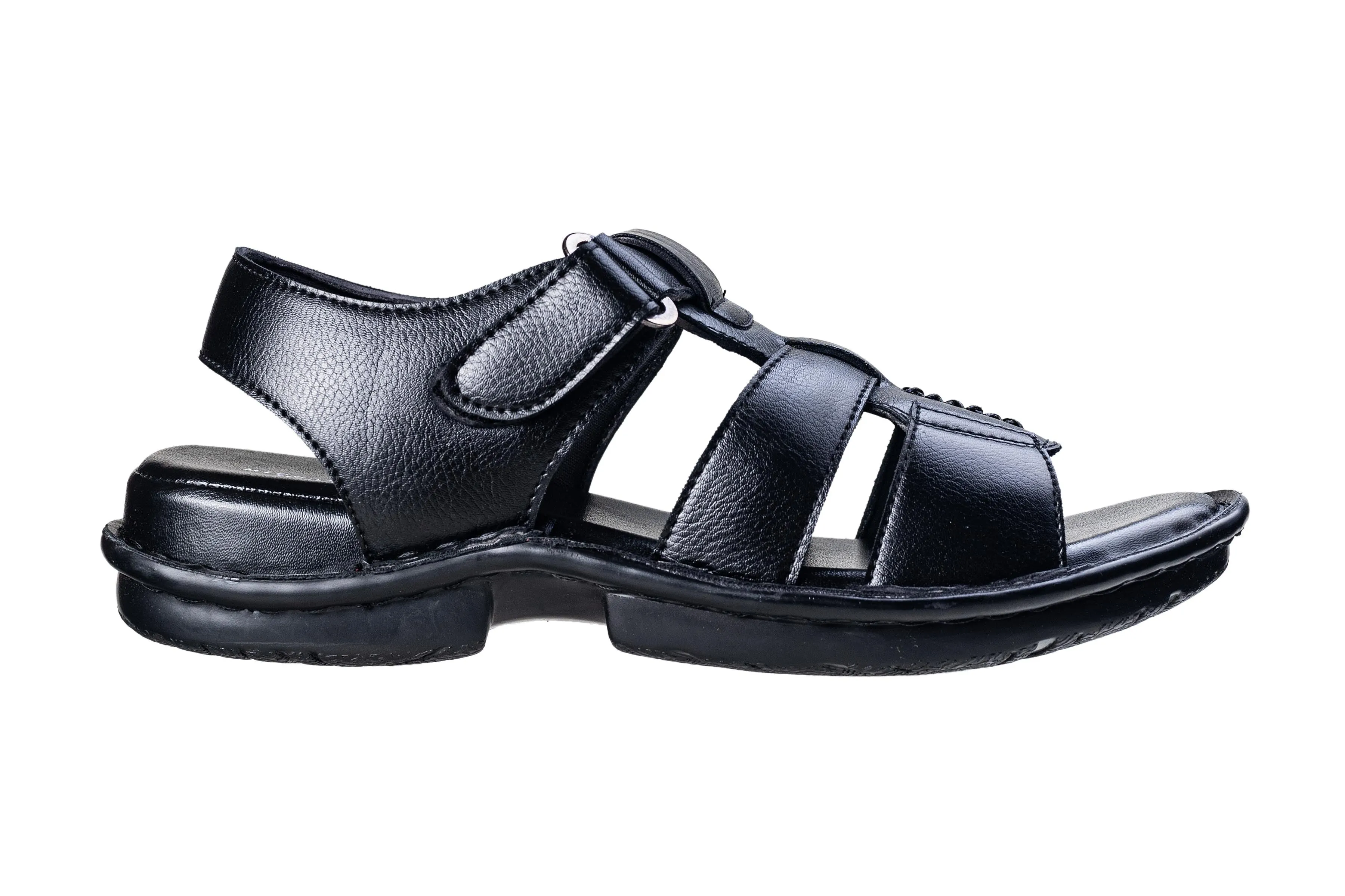 Michael Angelo Gents Black Sandal