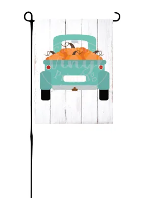 Mint Green Pumpkin Truck Flag