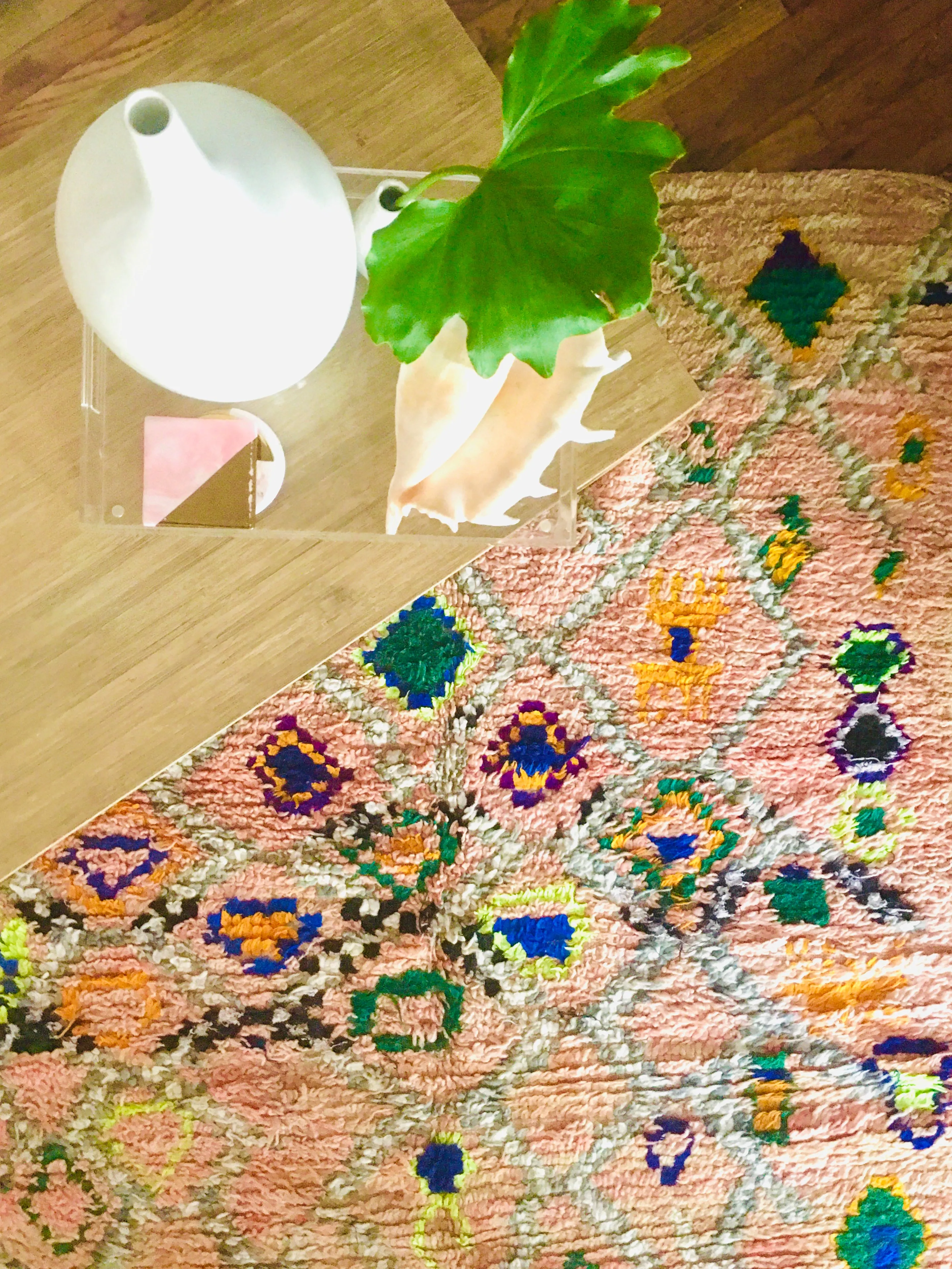 Moroccan Abstract Lime   Green 5’x8’