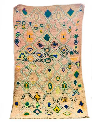 Moroccan Abstract Lime   Green 5’x8’