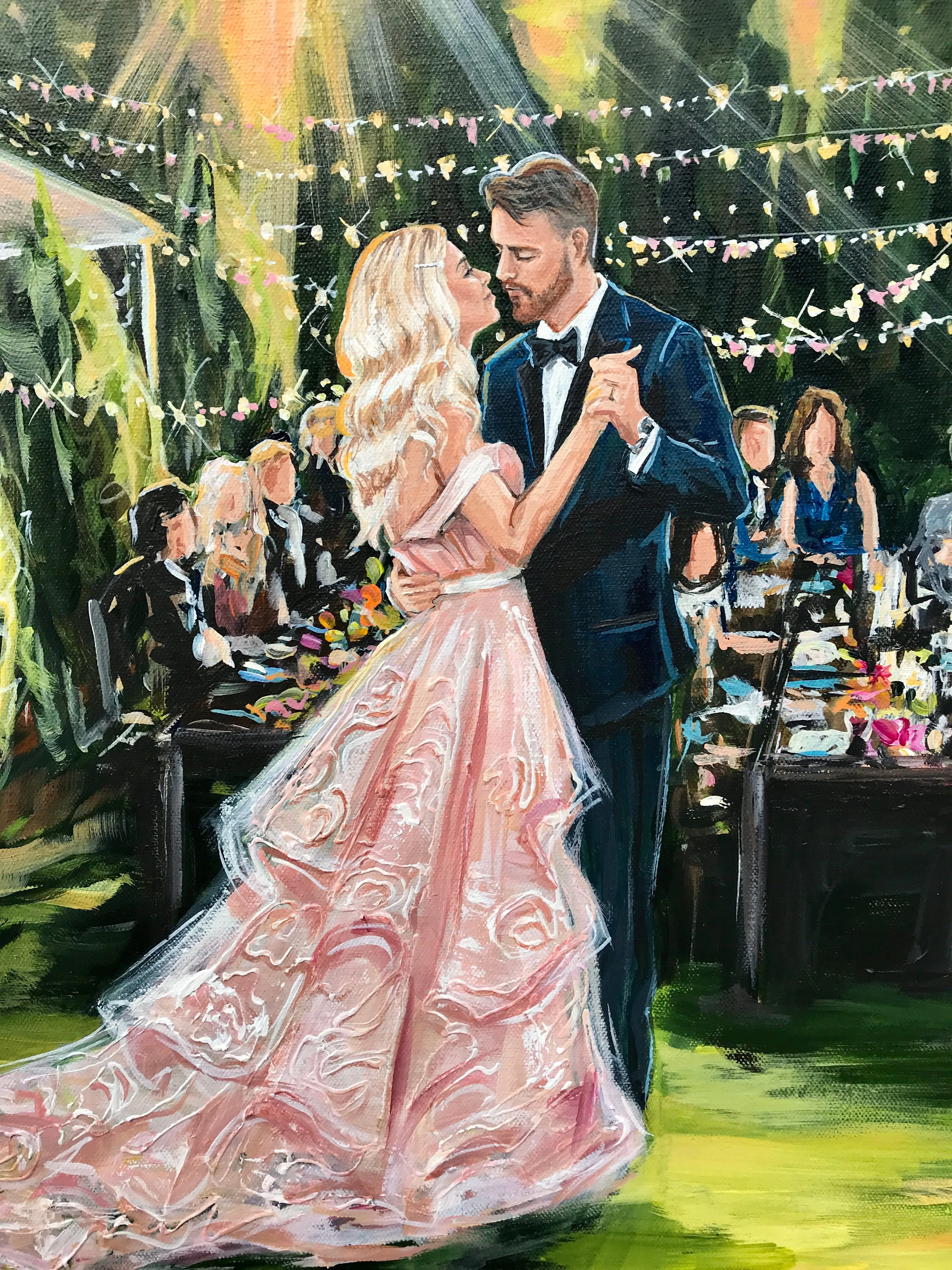 Nashville Urban Oasis Live Wedding Painter 2022