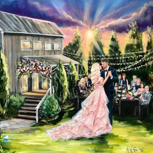 Nashville Urban Oasis Live Wedding Painter 2022