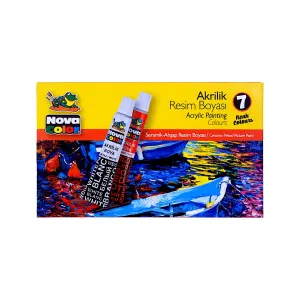 Nova Color Acrylic Color Paint Set of 7 x 7gr Tubes