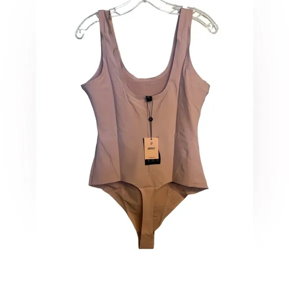 NWT Pinsy High Neck Hourglass Shapewear Thong Lilac Bodysuit XL