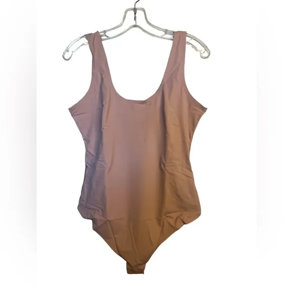 NWT Pinsy High Neck Hourglass Shapewear Thong Lilac Bodysuit XL