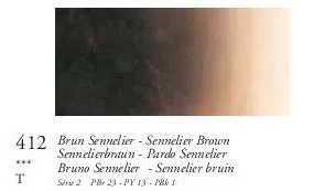 OIL PAINT - OIL STICK - Sennelier -  38ml 	-	412	-	Sennelier Brown