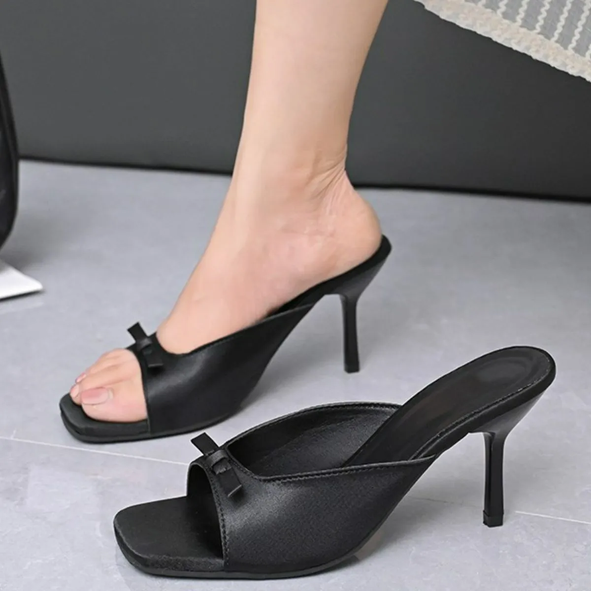 Open Toe Stiletto Sandals