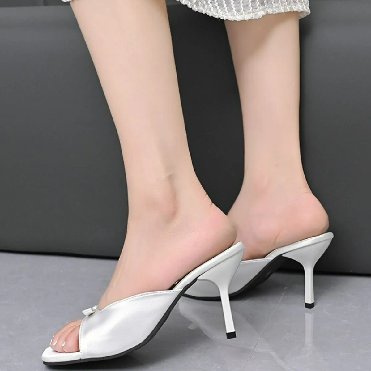 Open Toe Stiletto Sandals