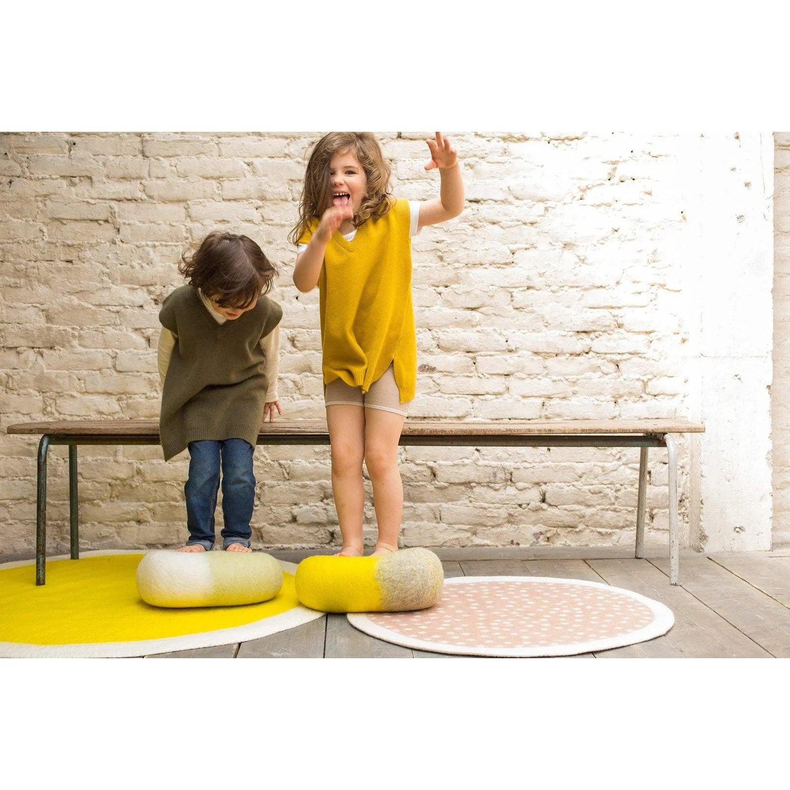Oval Chakati Wool Felt Floor Cushion