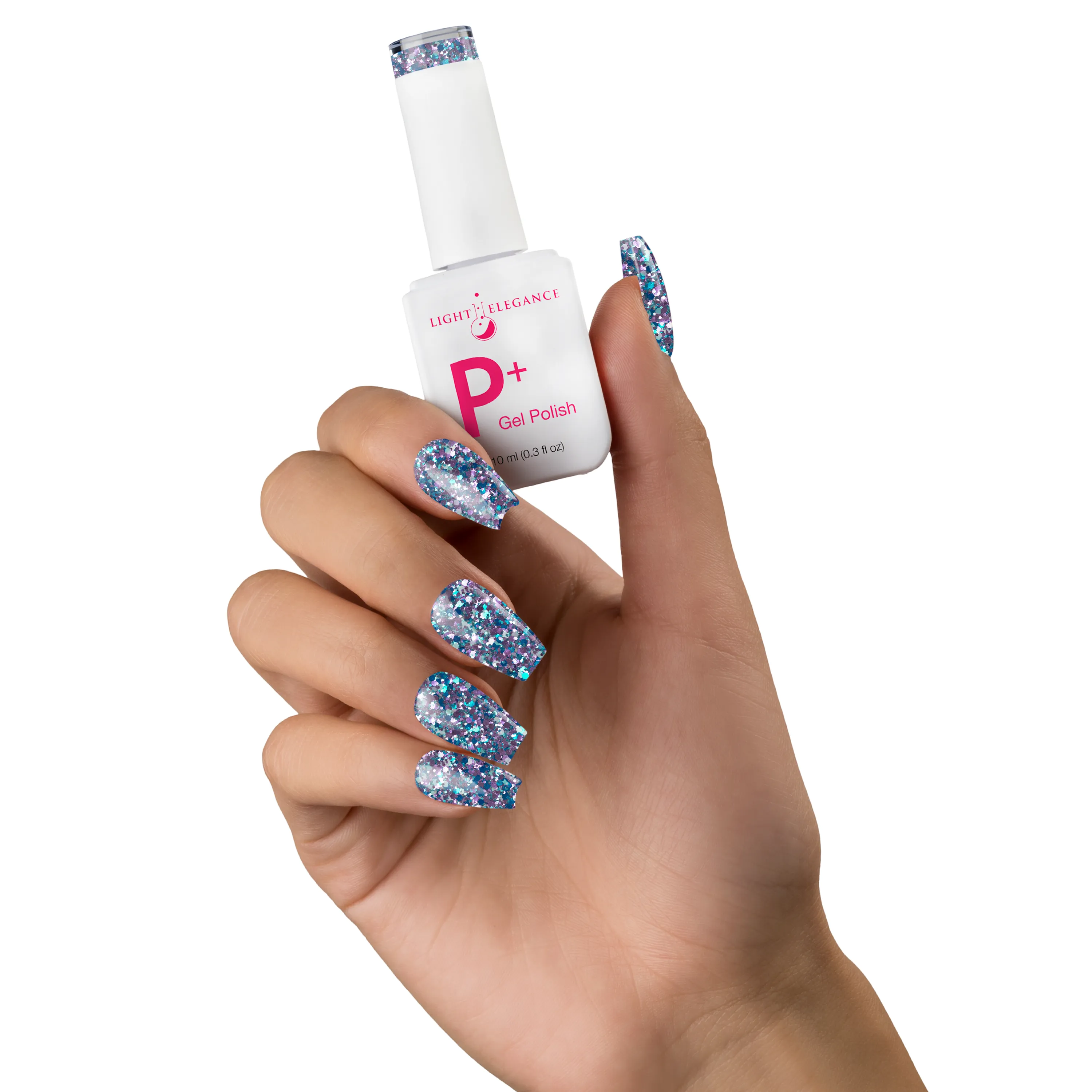 P  Bratty Blue Glitter Gel Polish