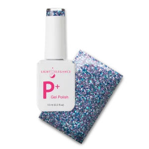 P  Bratty Blue Glitter Gel Polish