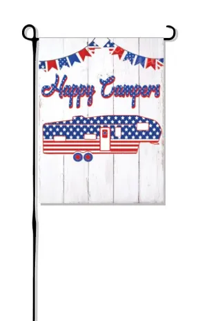 Patriotic Fifth Wheel (New Design) Camper Garden Flag